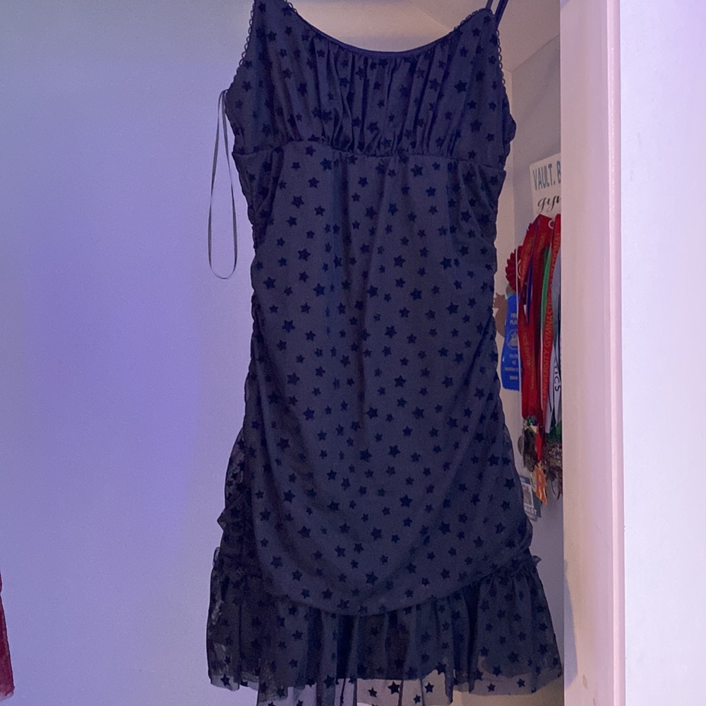 Two dresses, matching style, adjustable straps